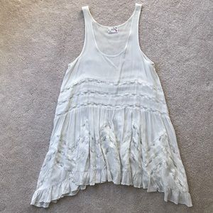 Free People Voile and Lace Trapeze Slip